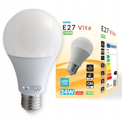 Żarówka ledowa biała mleczna LED 24W E27/230V 2400lm Vita A95
