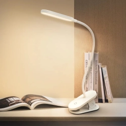 Lampa biurkowa na klips  LED z wtyczką USB