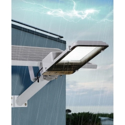 Latarnia solarna uliczna LED 1500W IP67, panel, pilot i mocowanie