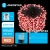Lampki choinkowe na 3 baterie AA czerwone 100led 5m