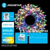 Lampki choinkowe sznur LED na 3 baterie AA 200LED 5m Multikolor