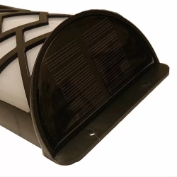 Lampka ozdobna kinkiet solarny z efektem płomienia ogrodowa zewnętrzna