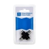 Złącze antenowe TV 2x 9,5 mm jack w kolorze czarnym do wygodnego podłączenia
