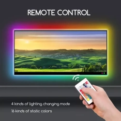 Taśma led RGB 4x0,5m komplet do podświetlenia telewizora usb tv - zdjęcie 12
