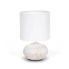 Ceramiczna lampa stołowa z gniazdem E14 do przytulnego oświetlenia