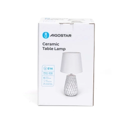 Ceramiczna lampa stołowa E14