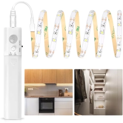 Taśma do podświetlenia szafki łóżka z czujnikiem ruchu na baterie 1mb