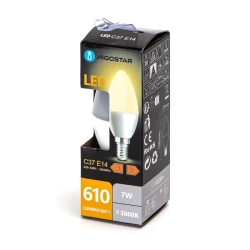 Żarówka diodowa świeczka LED C37 E14 7W ciepła 610lm