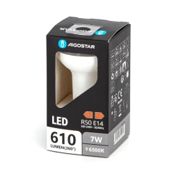 Żarówka diodowa skupiona LED R50 E14 7W 6500k 610lm biała zimna