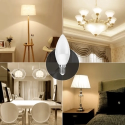 Żarówka LED C37 E14 3W neutralna 255LM - zdjęcie 2