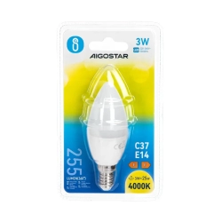 Żarówka LED C37 E14 3W