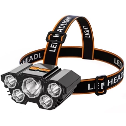 Latarka czołowa L-T21 z 5 diodami LED i 4 trybami pracy