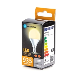 Żarówka LED G45 E14 10W 3000K 935lm Aigostar