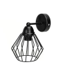 Metalowa lampa ścienna czarna E27