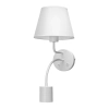 Metalowa lampa ścienna biała E27