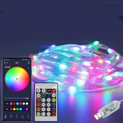 Taśma led dreamcolor 10m/100led 5V/USB app pilot WS2812B