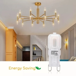 2x Żarówka diodowa SMD LED G9 2W mleczna zimna 230V