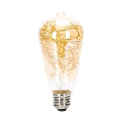 Ozdobna Żarówka LED z drutem miedzianym ST64 E27 1,2W 50lm 2500k