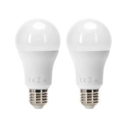 2 x Żarówka LED A60 E27 19W=126W 2000lm Ciepła