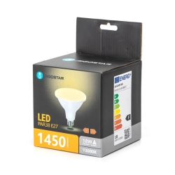 Żarówka punktowa skupiona LED PAR38 E27 18W=194W 1450lm Ciepła