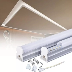 10x Świetlówka LED T5 oprawa 120cm/20W biała zimna