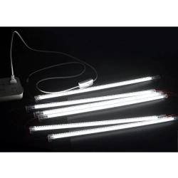 10x Świetlówka taśma listwa w osłonie LED230V/10W 0.5m biała zimna
