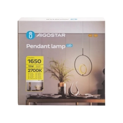 Lampa wisząca 2700 K, auminium i silikon ciepła - zdjęcie 4