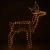 Świecący renifer led ażurowa rzeźba dekoracja świąteczna przed dom Biała ciepła (ok 3000k)