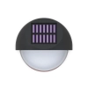 Lampa ścienna solarna kinkiet LED czarna 2700K ciepły