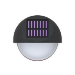 Lampa ścienna solarna LED czarna 2700K