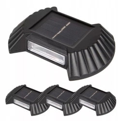 4x Lampa elewacyjna dwustronna solarna 15 lm z czujnikiem zmierzchu