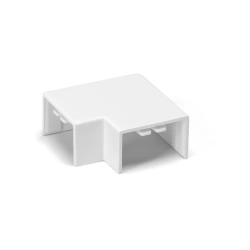 Kwadratowa listwa PVC 25x16 mm biała płaska gięta 4 sztuki praktyczny zestaw
