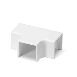 Kwadratowa listwa z PVC biała kolanko trójnik 16 * 16 mm 4 szt.