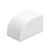 Kwadratowa biała zaślepka PVC 16x16 mm w zestawie 4 sztuki praktyczna i trwała