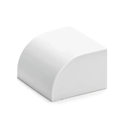 Kwadratowa biała zaślepka PVC 40x25 mm 4 sztuki praktyczny zestaw do listew