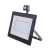 Halogen LED 100W 10000lm czarny ultracienki z czujnikiem neutralny do biura