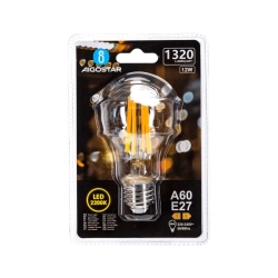 Żarówka LED Filament Bursztynowa A60 E27 12W