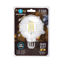 Żarówka LED Filament Przezroczysta G95 E27 10W