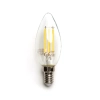 Żarówka LED Filament C35 E14 6W 2700K 660lm przezroczysta do salonu energiooszczędna