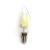 Żarówka LED Filament C35 E14 6W 660lm zimna do biura energooszczędna