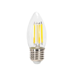 Żarówka LED Filament Bursztynowa C35 E27 8W=64W 880 lm Zimna