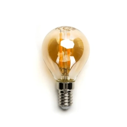 Żarówka LED Filament Bursztynowa G45 E14 8W 880lm 2200k