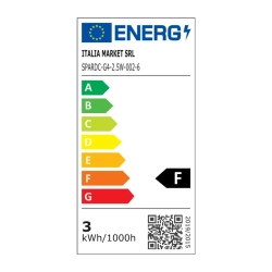 Żarówka diodowa Talerzyk LED G4 2.5W=26W 260lm AC/DC12V zimna