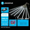 Niskonapięciowe lampki świąteczne deszcz 8 meteorytów 50 cm zimne LED 5m+3m