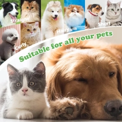 Dwustronny drewniany grzebień dla zwierząt