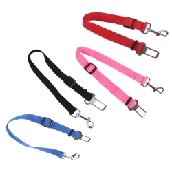 Nobleza Simple Dog Safety Belt W2.5*L45-60CM Red/Pink/Black/Blue