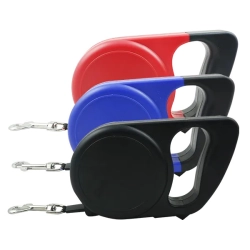 Smycz automatyczna Nobleza 5 metrów do 30 kg RED BLUE BLACK L5M
