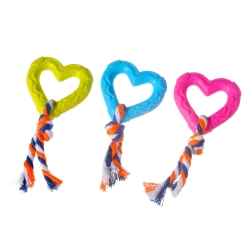 Zabawka w kształcie serca TPR z bawełnianym sznurkiem