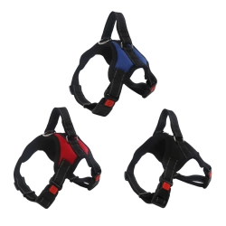 Szelki dla psa rozmiar S (L44-55CM) RED/BLUE/BLACK Nobleza