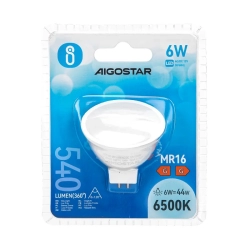 Żarówka LED MR16 6W=44W 540lm AC/DC 12V Zimna